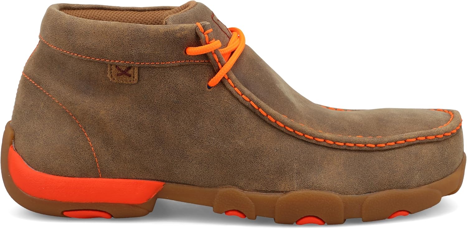 Twisted X Мужские ботинки Chukka с металлическим носком для вождения, оранжевый — фото 4