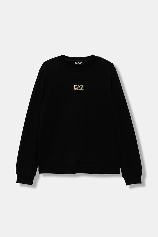 

Детская хлопковая толстовка Ea7 Emporio Armani, черный