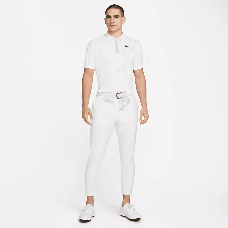 Мужская футболка-поло NikeCourt Dri-FIT, белый/черный — фото 2