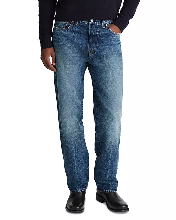 

Свободные прямые джинсы 1991 года в цвете "феерн" Madewell, синий