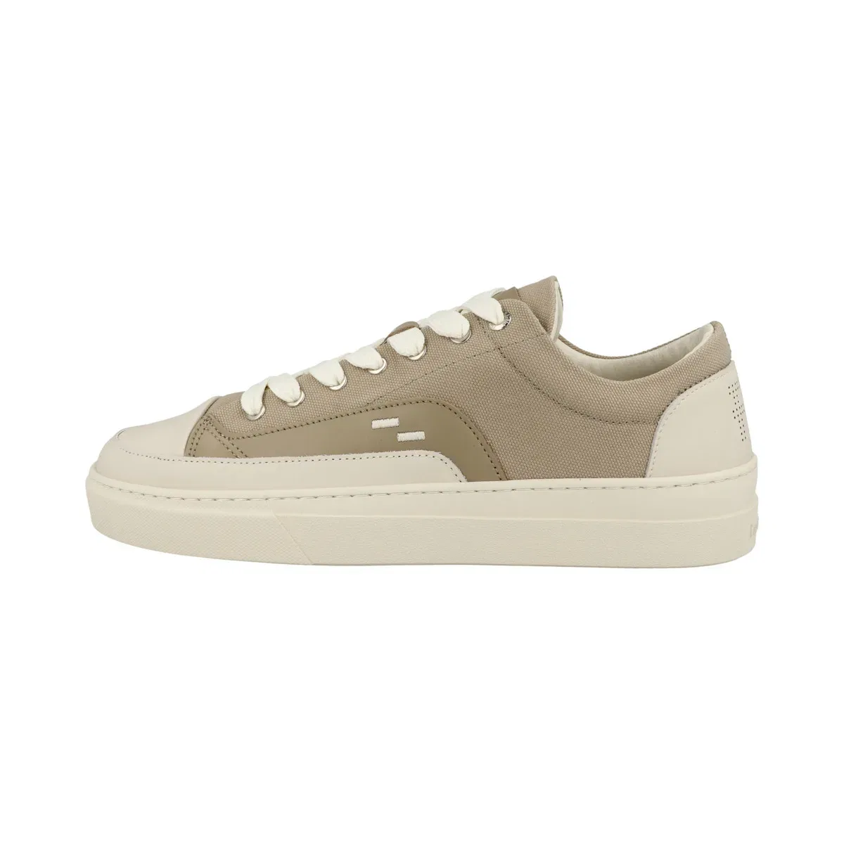 Кроссовки низкие Riviera из кожи и льна FILLING PIECES бежевый
