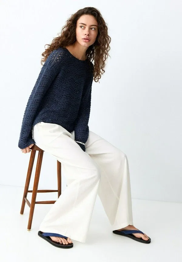 Подростковые брюки Mango Kids, Off White — фото 4