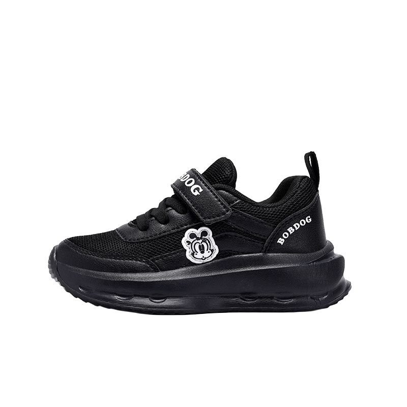 

Кроссовки для бега для детей с низким верхом, амортизирующие, устойчивые к истиранию, дышащие, с защитой от отскока BOBDOG, черный