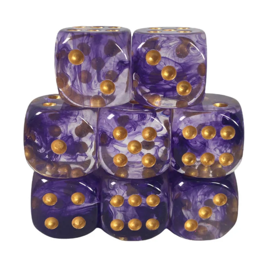 

d6 18 мм Majesty с золотом (8), Game Dice - Diffusion (Role 4 Initiative)