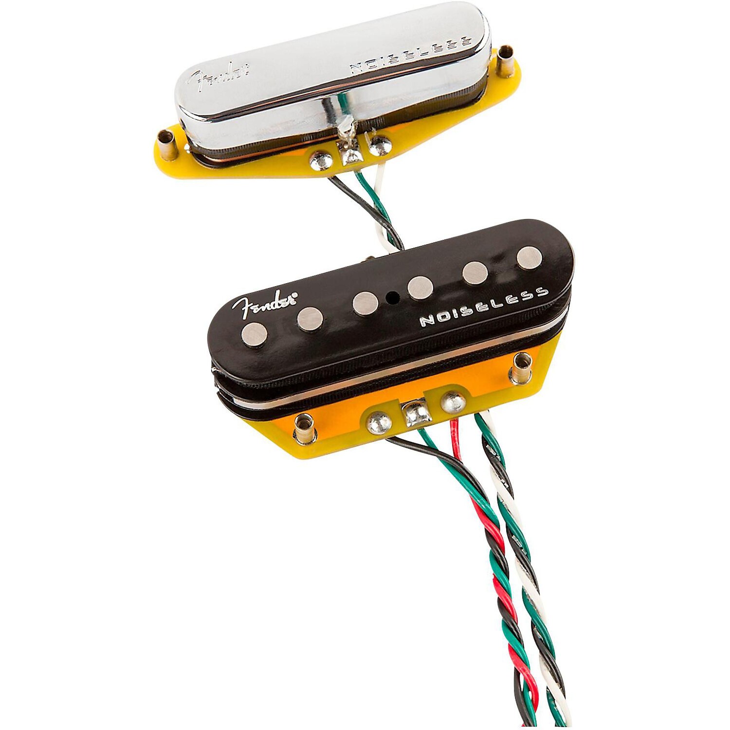 

Бесшумные звукосниматели Telecaster Fender Gen 4, 2 шт., черные и хромированные