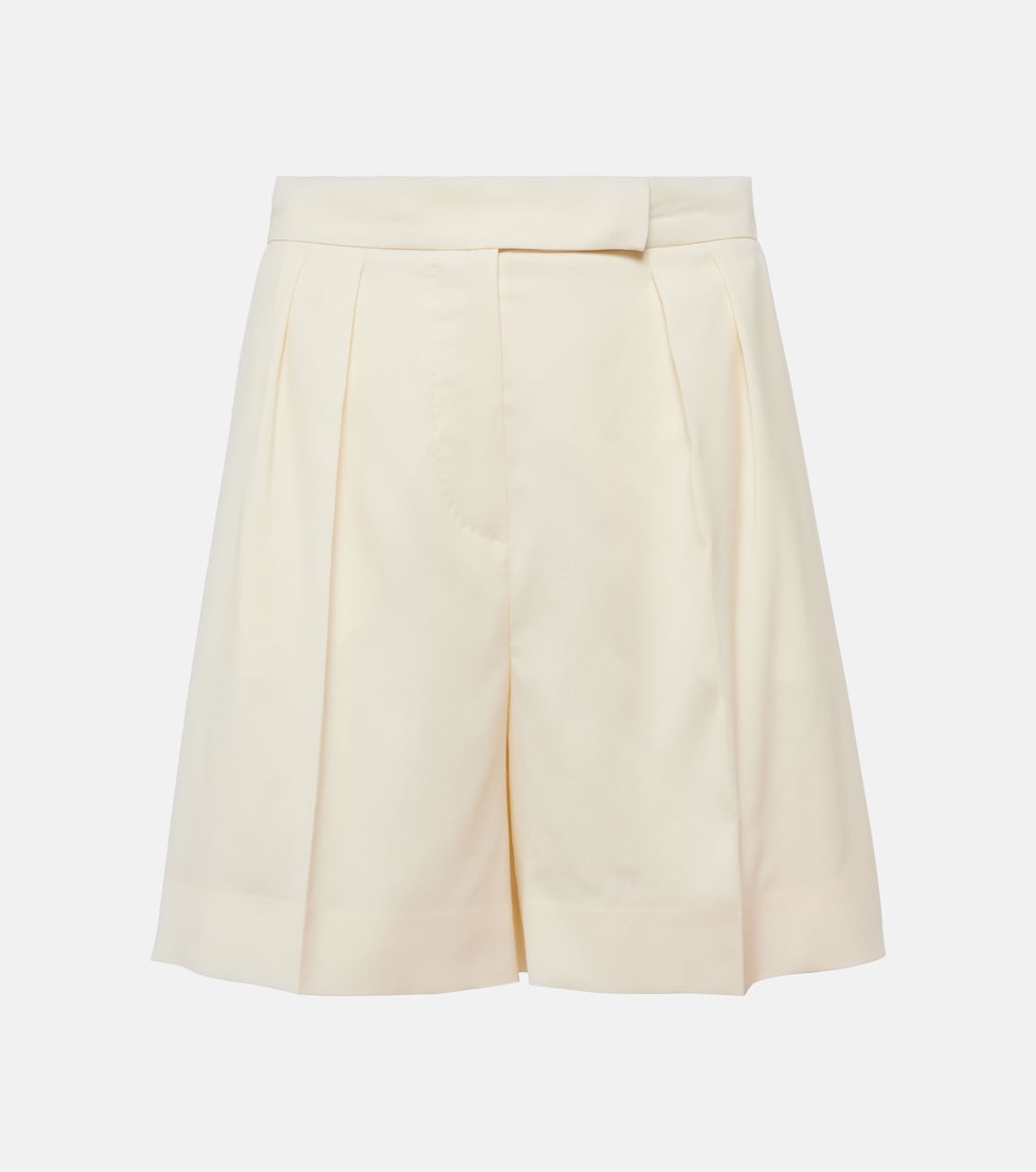 

Шорты Priamo с высокой талией из натуральной шерсти Max Mara, Bianco Vangi