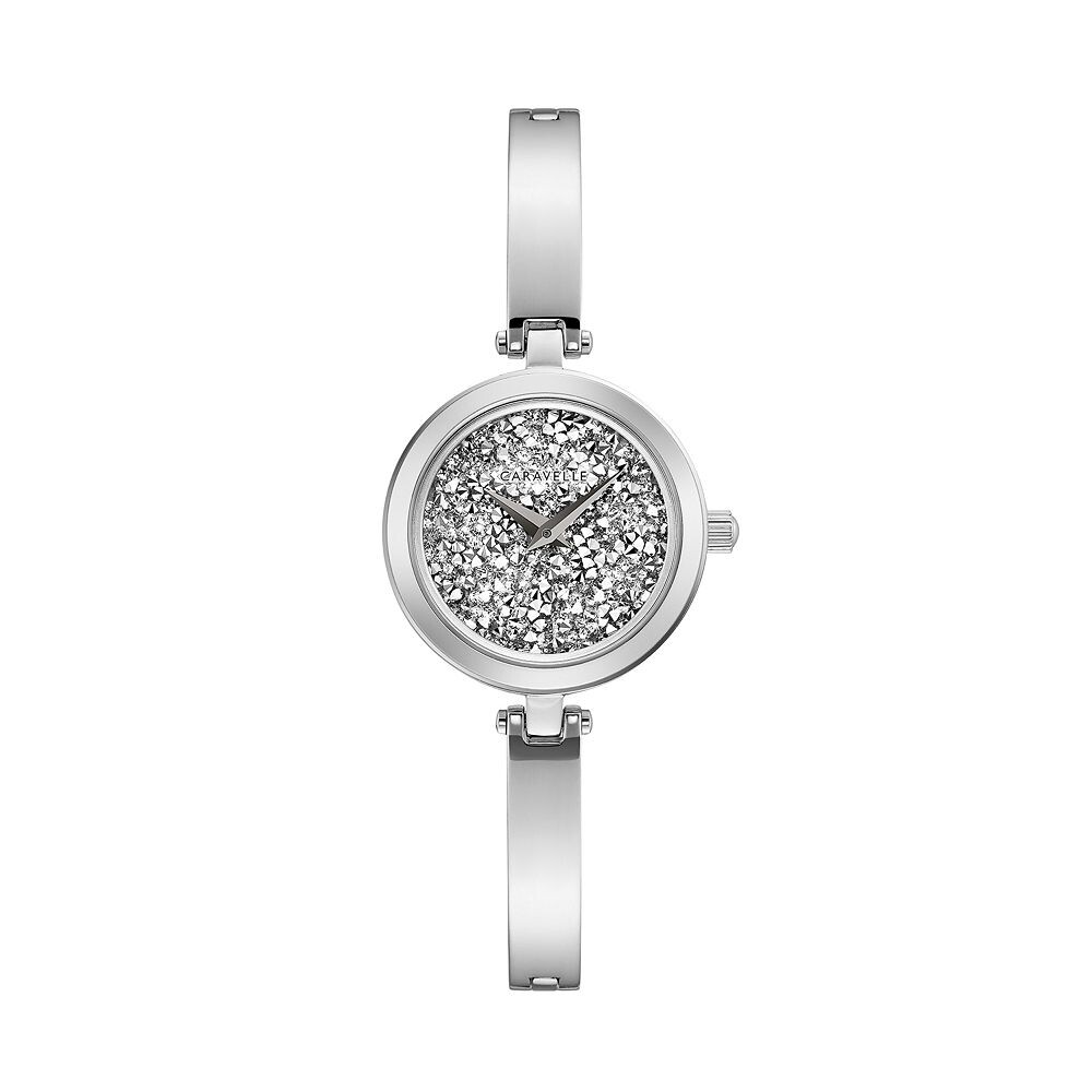 

Женские часы Caravelle by Bulova с браслетом с кристаллами — 43L211, цвет Silver Tone