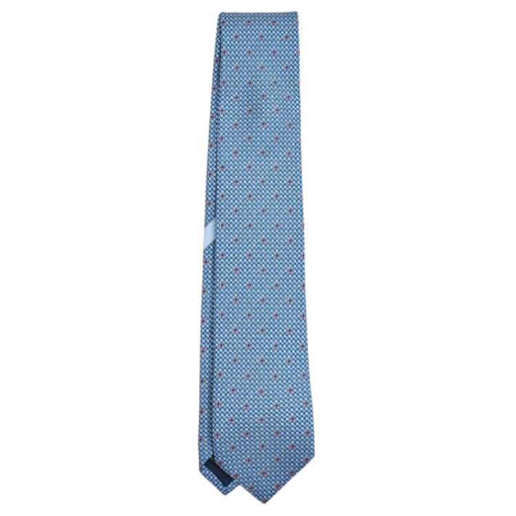 

Ferragamo Мужской синий галстук из ткани, Blue