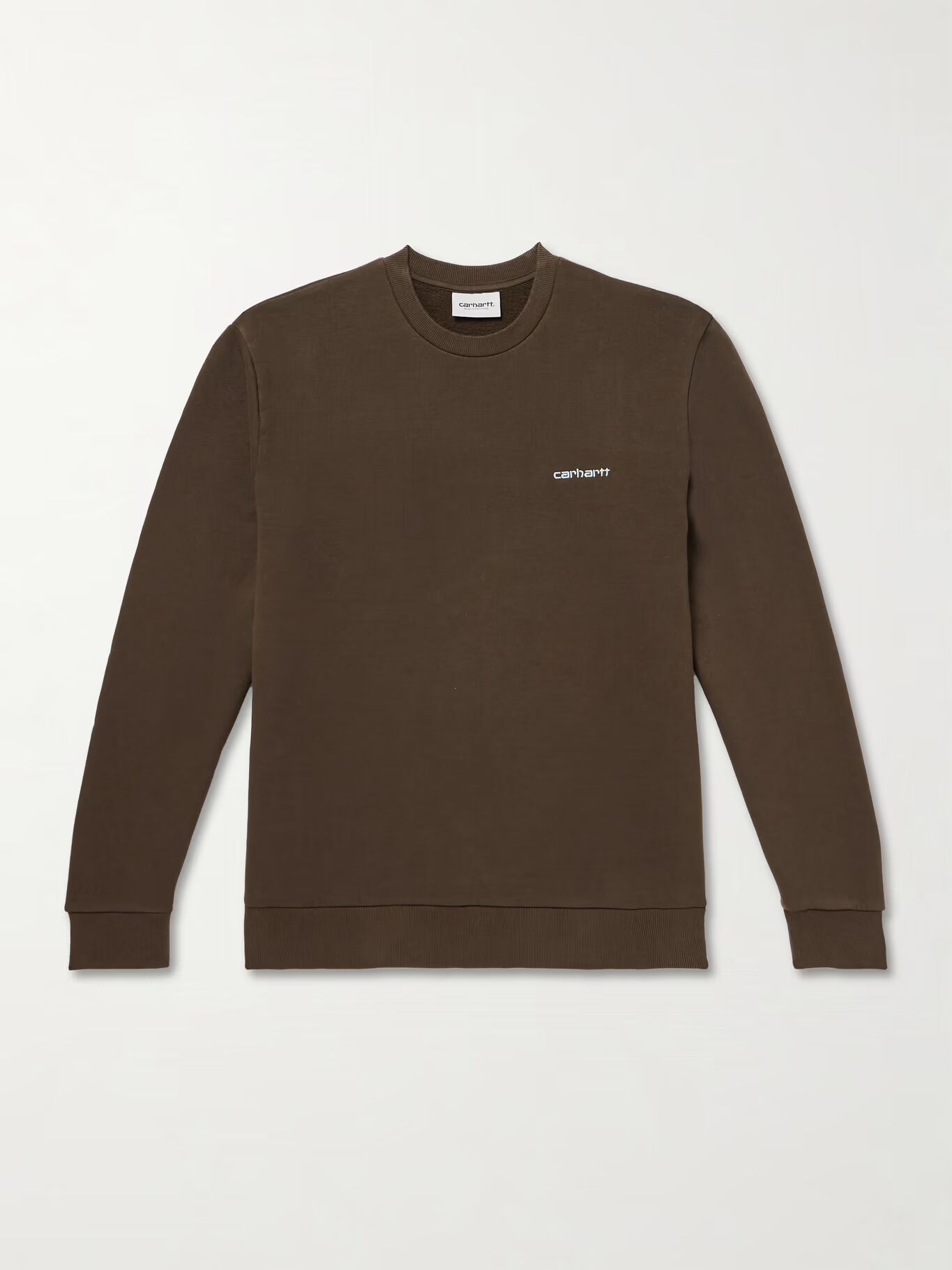 

Свитшот из хлопкового джерси с вышитым логотипом CARHARTT WIP, коричневый