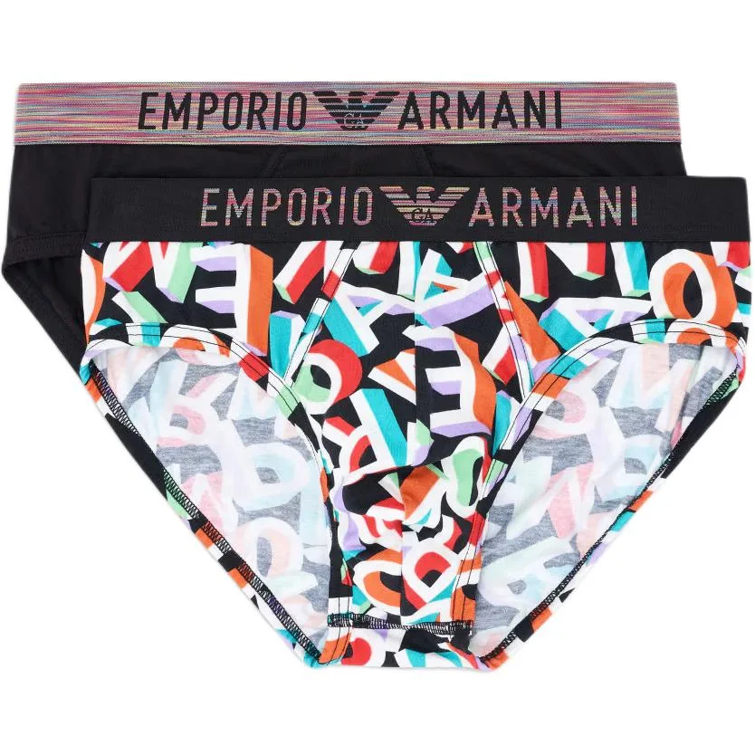 Мужские трусы 2 шт EMPORIO ARMANI, Multicolor — фото 2