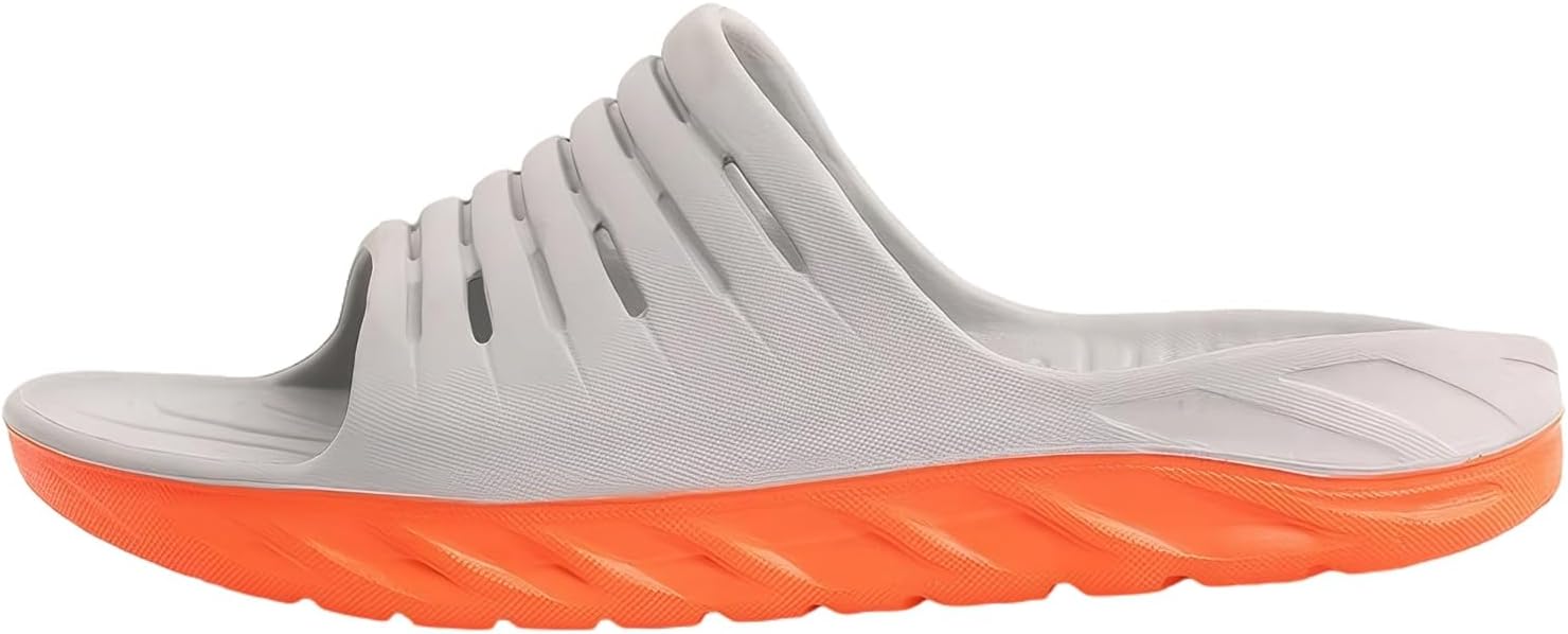 

Душевые тапочки для мужчин Удобные мужские сандалии Резиновые мужские шлепанцы Водонепроницаемые душевые тапочки Домашние шлепанцы Tcairzl, оранжевый