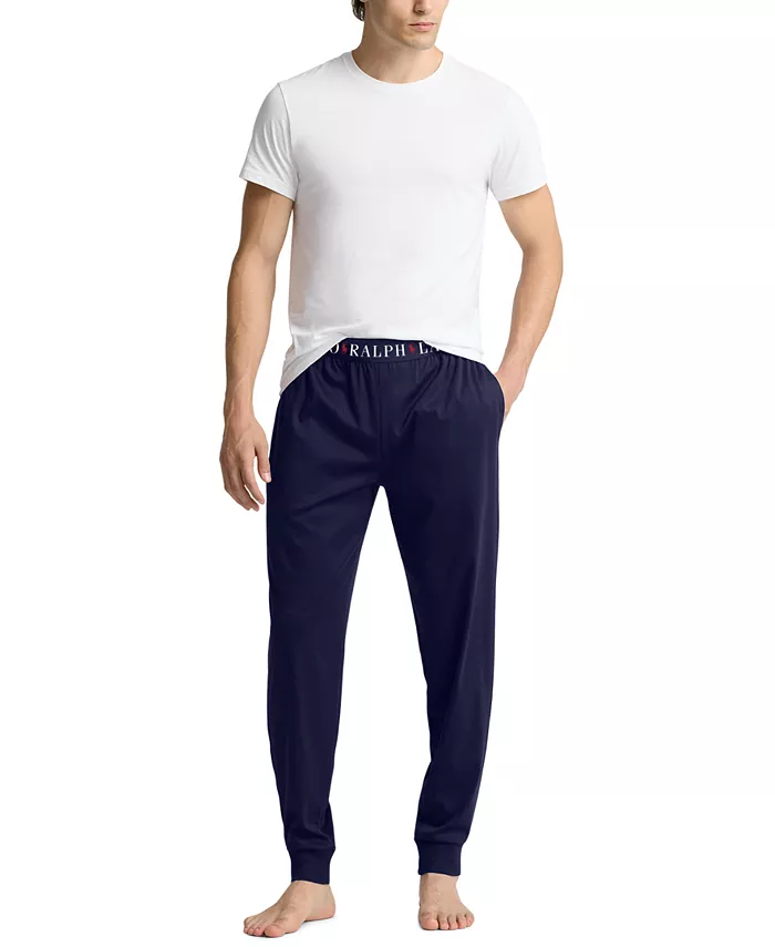 

Мужские пижамные брюки-джоггеры из мерсеризованного хлопка Polo Ralph Lauren, синий