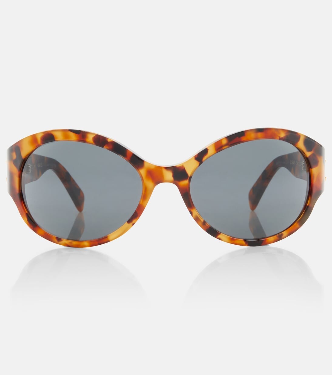 

Солнцезащитные очки triomphe овальной формы Celine Eyewear, коричневый