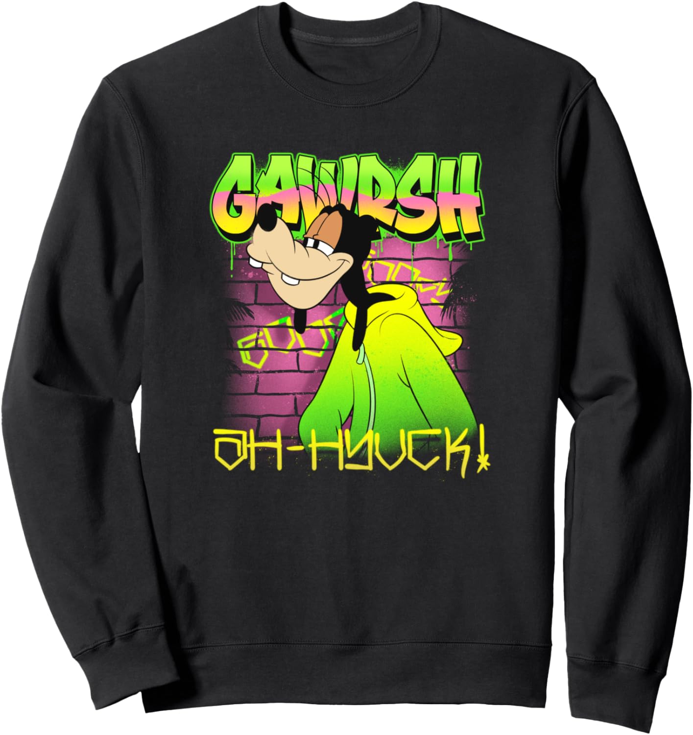 

Толстовка Disney Mickey and Friends Gauche Ah-Hyuck! Goofy Graffiti, черная, Черный, Толстовка Disney Mickey and Friends Gauche Ah-Hyuck! Goofy Graffiti, черная