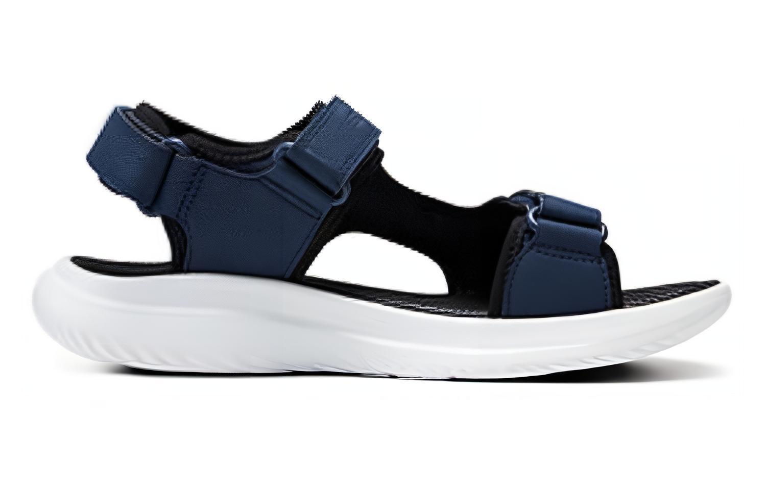 Спортивные пляжные сандалии мужские синие черные Skechers — фото 2