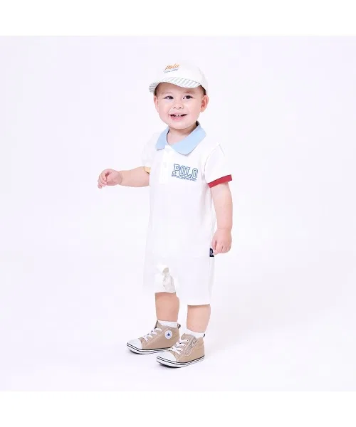 Комбинезон POLO BCS с коротким рукавом и цветными блоками