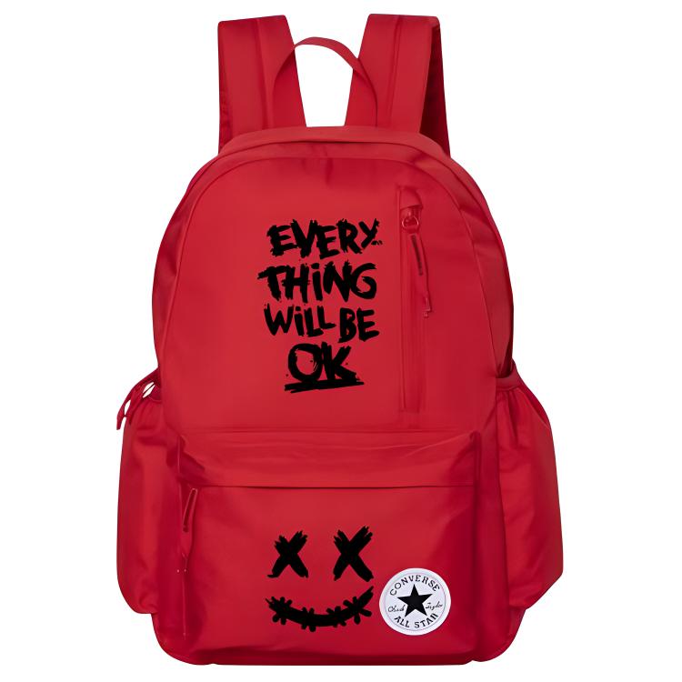 

Converse Полиэстеровый рюкзак обычный унисекс красный, Letter