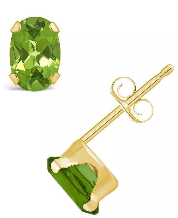 

Серьги-Гвоздики с драгоценными камнями из 10-каратного желтого золота Macy'S, peridot