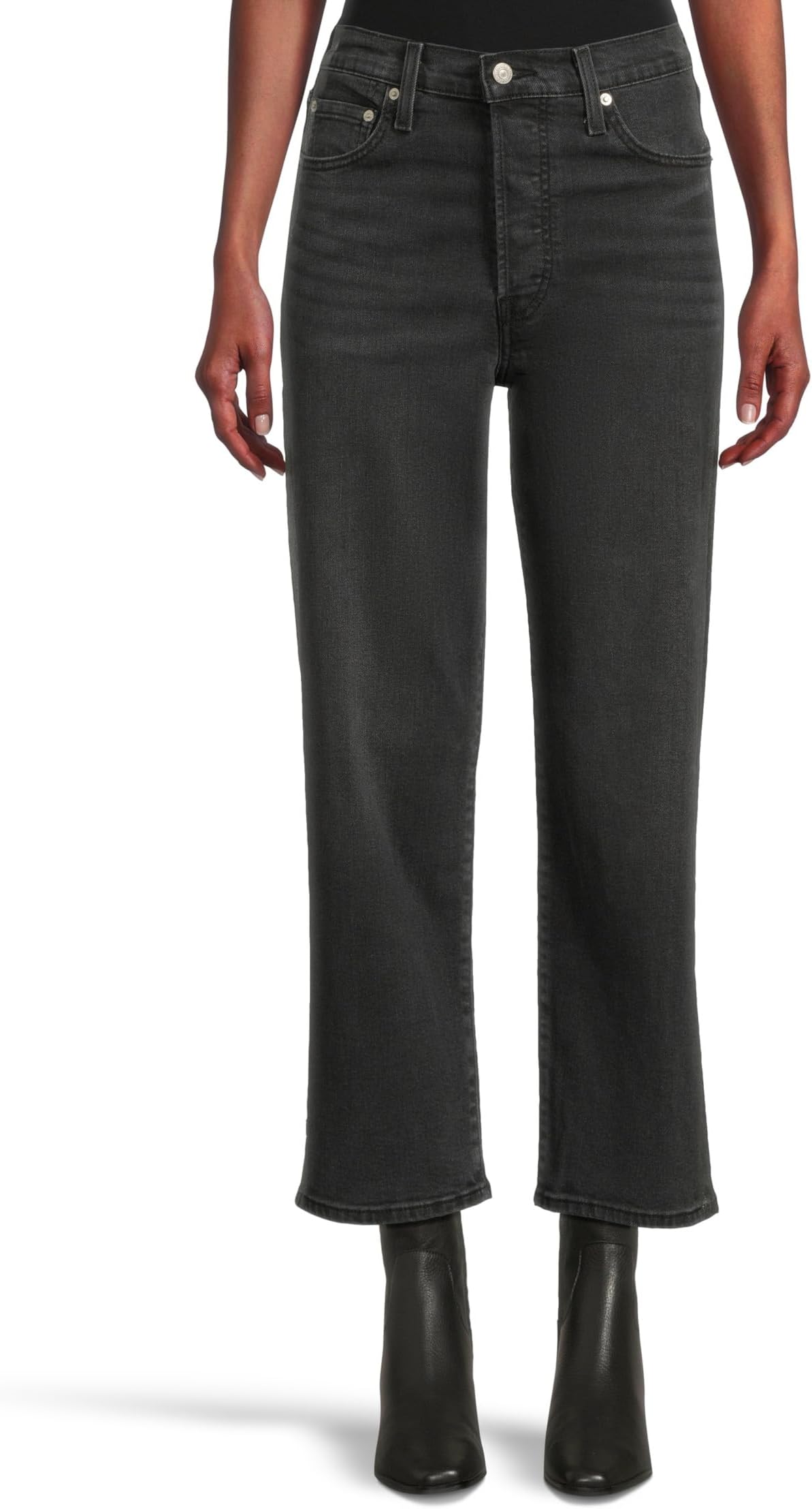 

Джинсы Levi's Womens Women's Ribcage Straight Ankle, Let Me Shimmer Rc