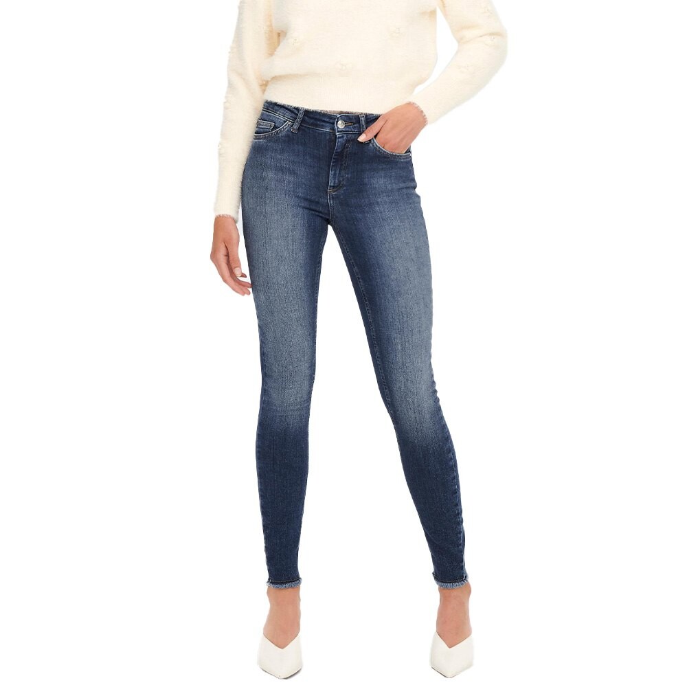 

Джинсы Only Blush Skinny Ankle Raw, синий