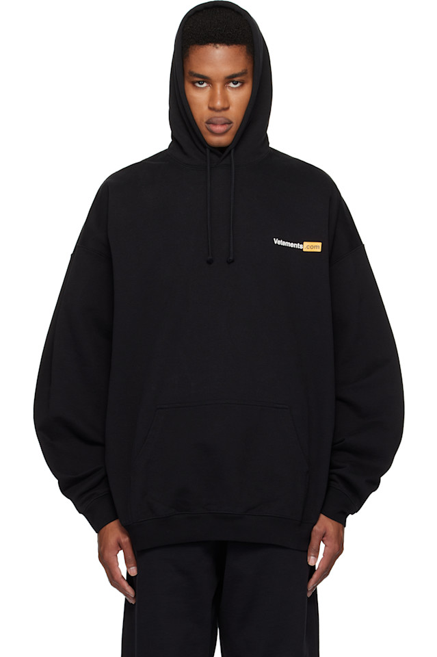 

Оверсайз худи Vetements.Com' Vetements, черный