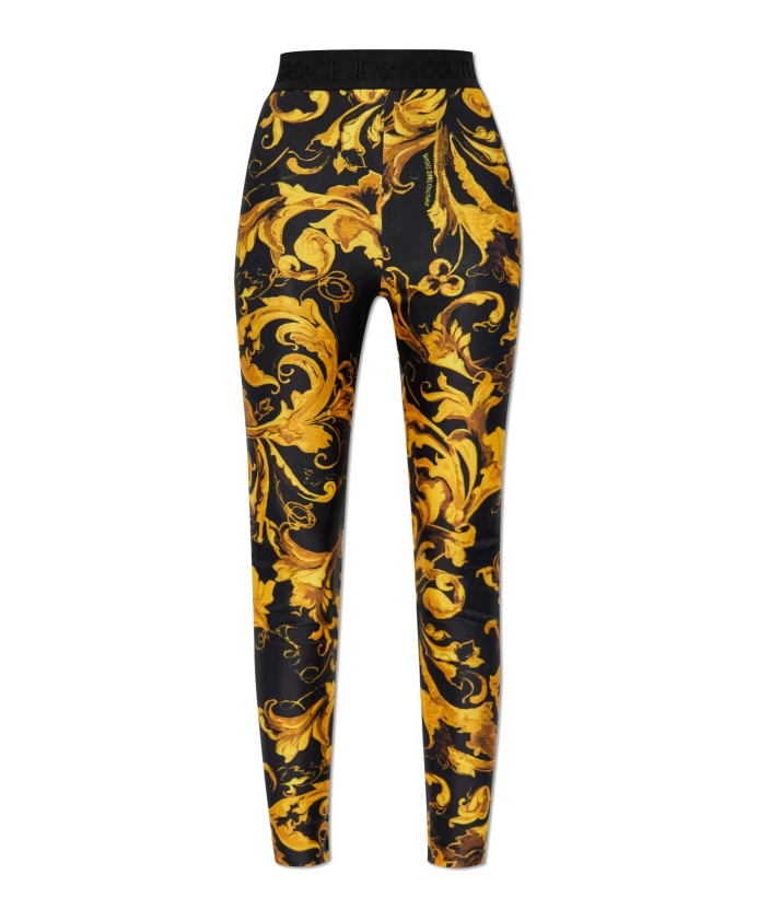 

Леггинсы с барочным принтом Versace Jeans Couture, желтый