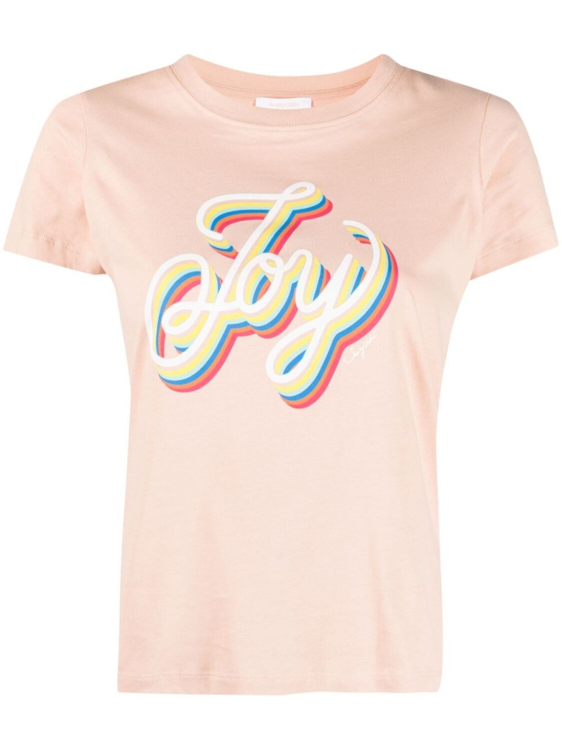 

See by Chloé футболка с графичным принтом, розовый