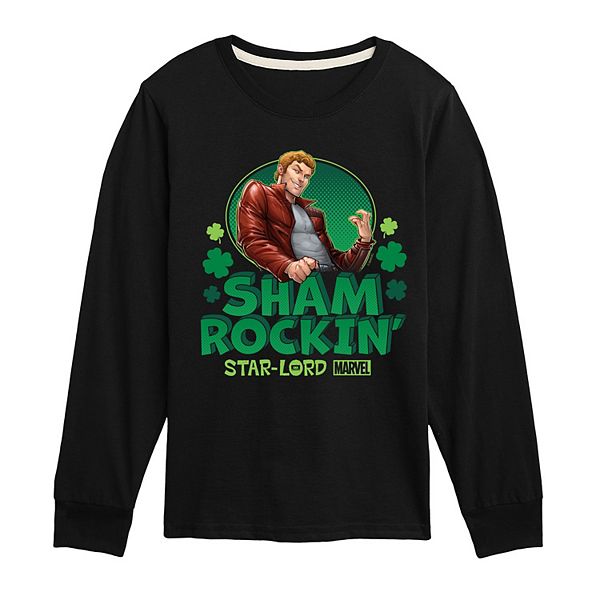 

Футболка с длинным рукавом Marvel Shamrockin' Star-Lord для мальчиков 8-20 Licensed Character