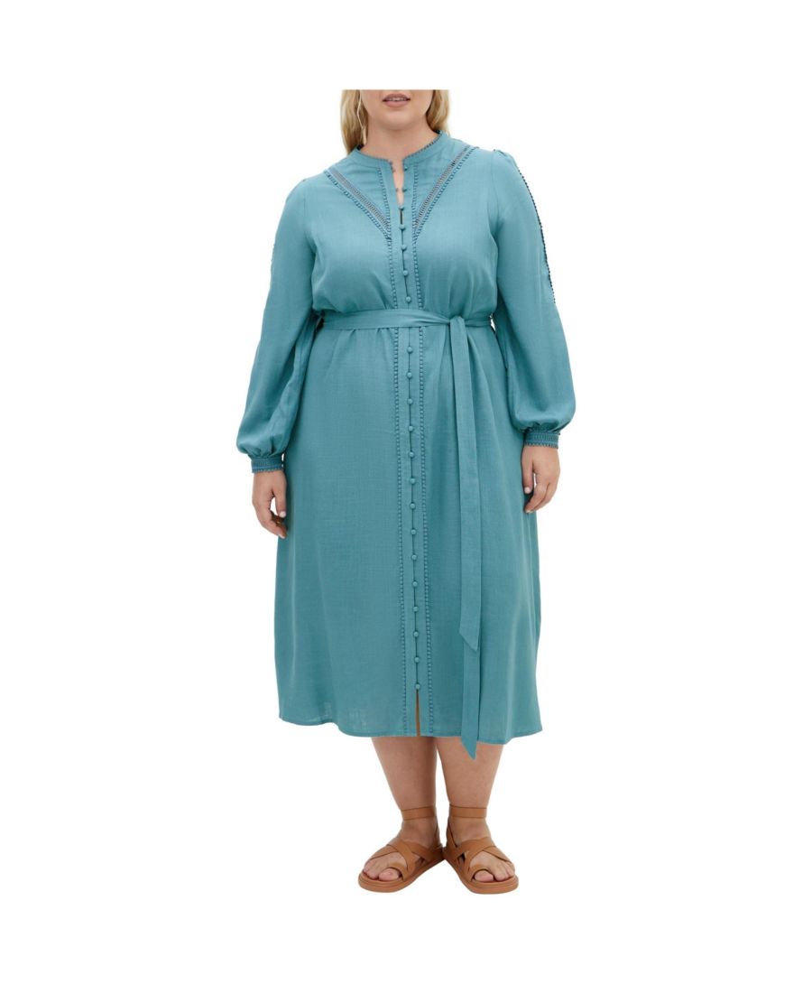 

Женское платье Mysteria больших размеров CITY CHIC, French blue