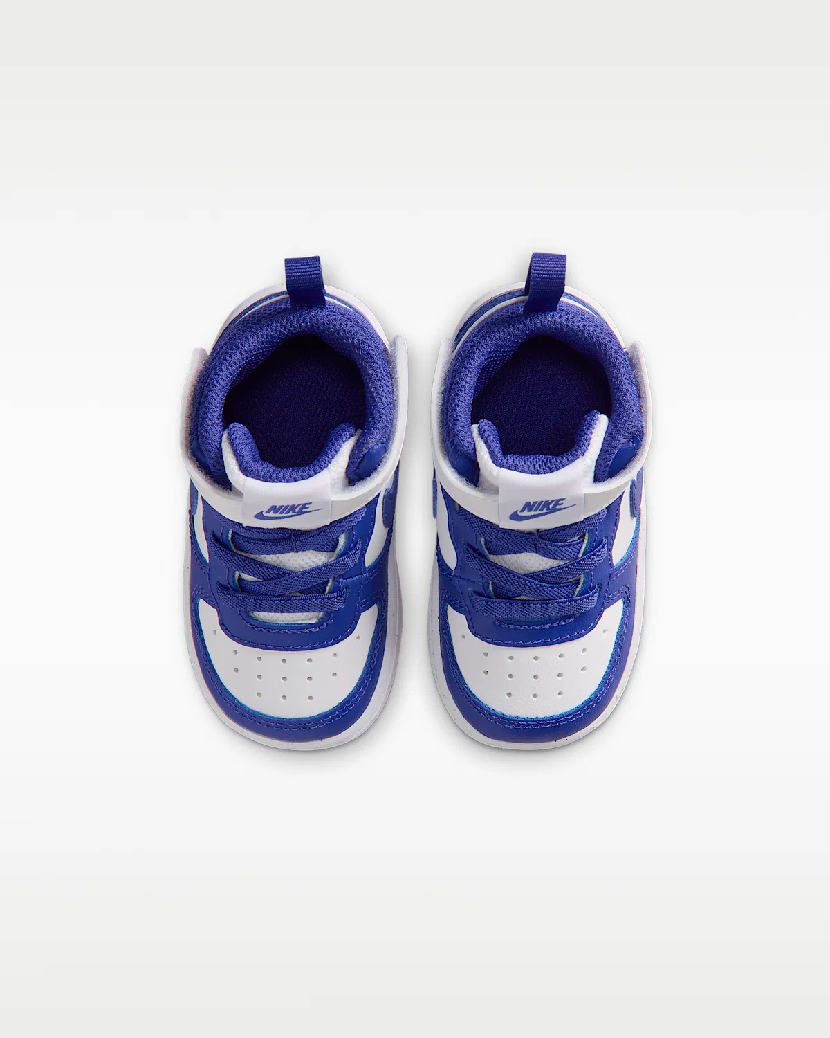Кроссовки Nike Court Borough Mid 2 для малышей, White/White/Deep Night — фото 4