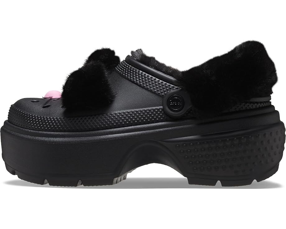 Сабо Unisex Crocs Stomp Lined Clogs, цвет Black Cat — фото 4