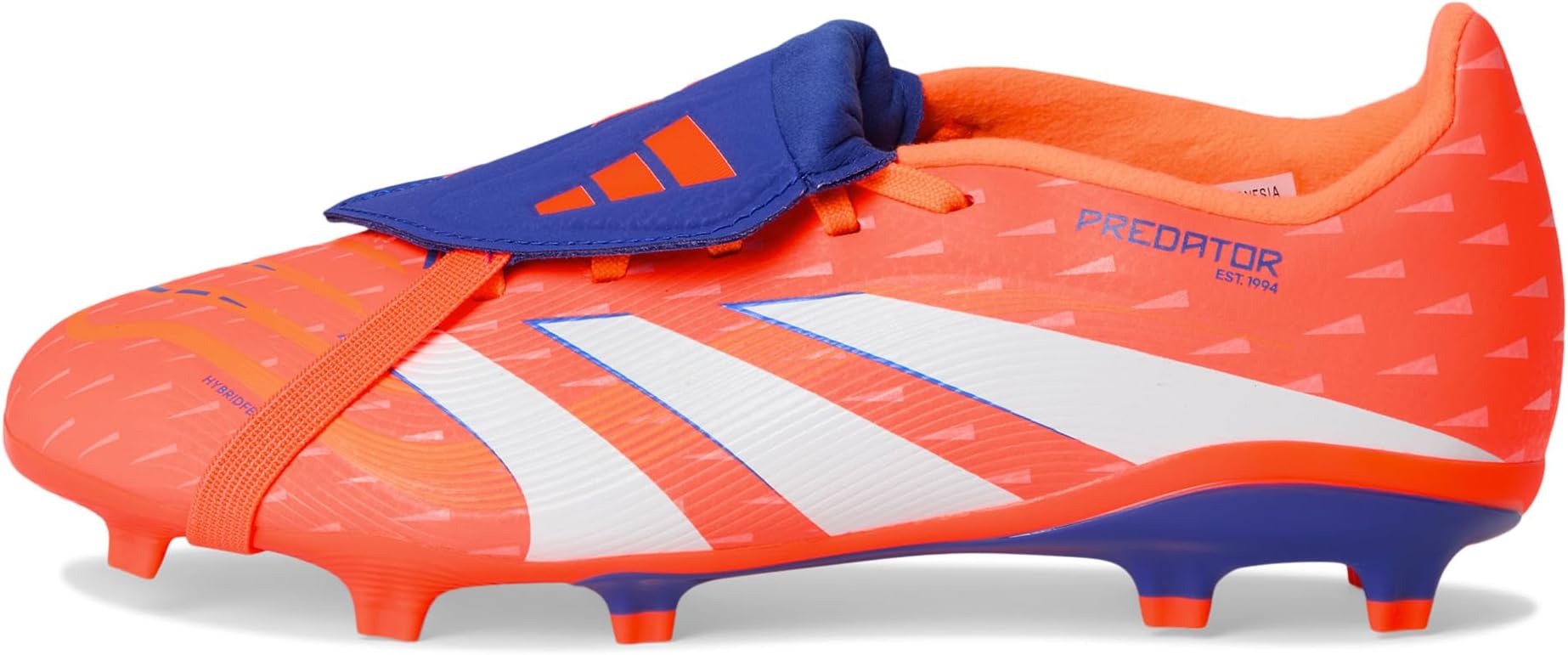 Кроссовки adidas Kids  League Predator Fold-Over Tongue Firm Ground/Multi Ground Cleats, Signal Coral/White/Beam Orange — фото 4