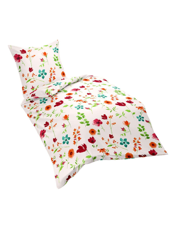 

Постельное белье JACK 2 tlg Seersucker 135x200cm Blumen, красочный
