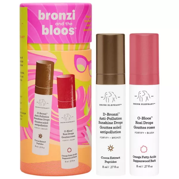 

Дуэт цветных сывороток Bronzi and the bloos Drunk Elephant