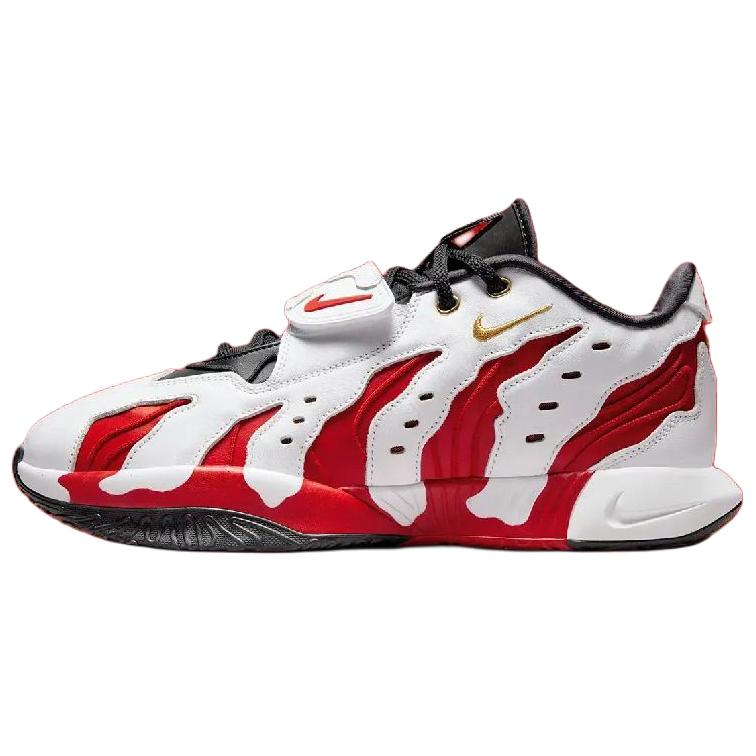 

Nike Баскетбольные кроссовки Lebron 21 с защитой от скольжения, износостойкие, низкие, мужские, белые, красные