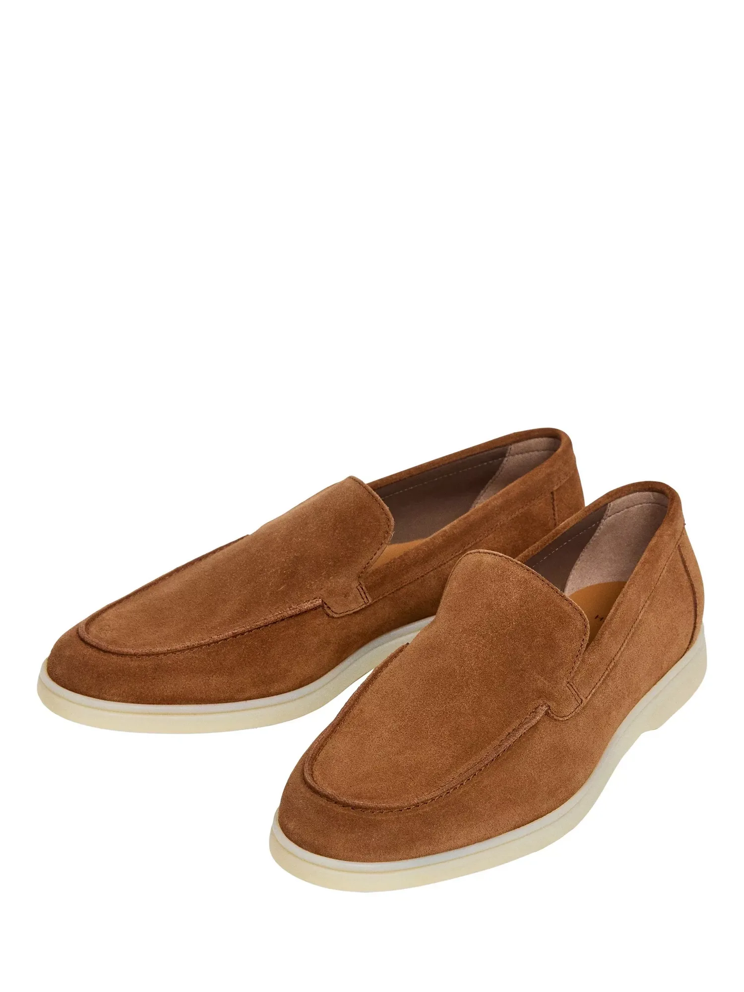 Лоферы Martin из гладкой замши Hackett London, Nut Brown — фото 3