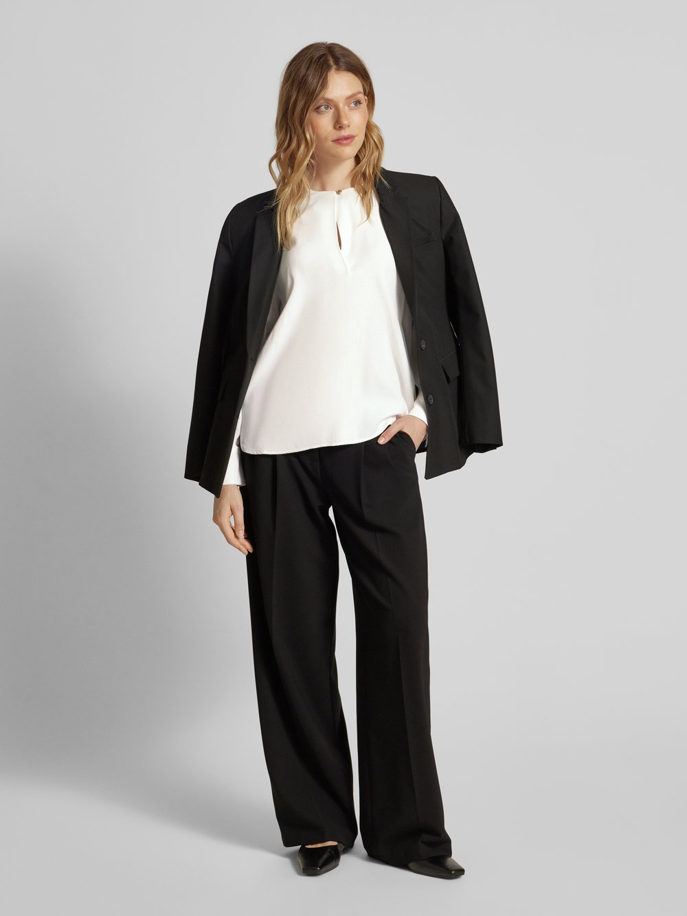 

Блузка прямого кроя с застежкой на пуговицы Tommy Hilfiger, белый