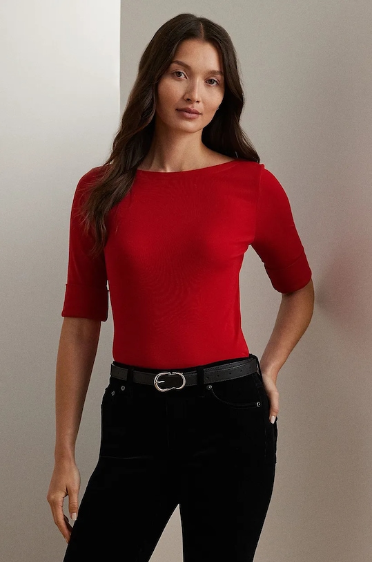 

Футболка Lauren Ralph Lauren, красный
