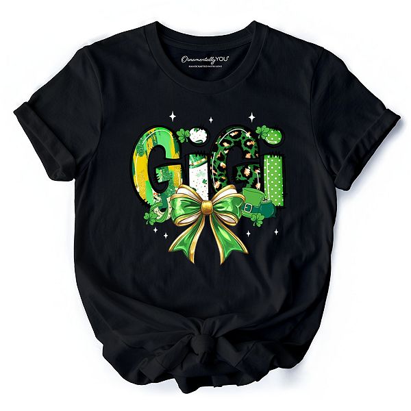 

Футболка Coquette Gigi Bow St Patrick’s Day с зеленым клевером Ornamentallyyou, Black, Зеленый, Футболка Coquette Gigi Bow St Patrick’s Day с зеленым клевером Ornamentallyyou, Black