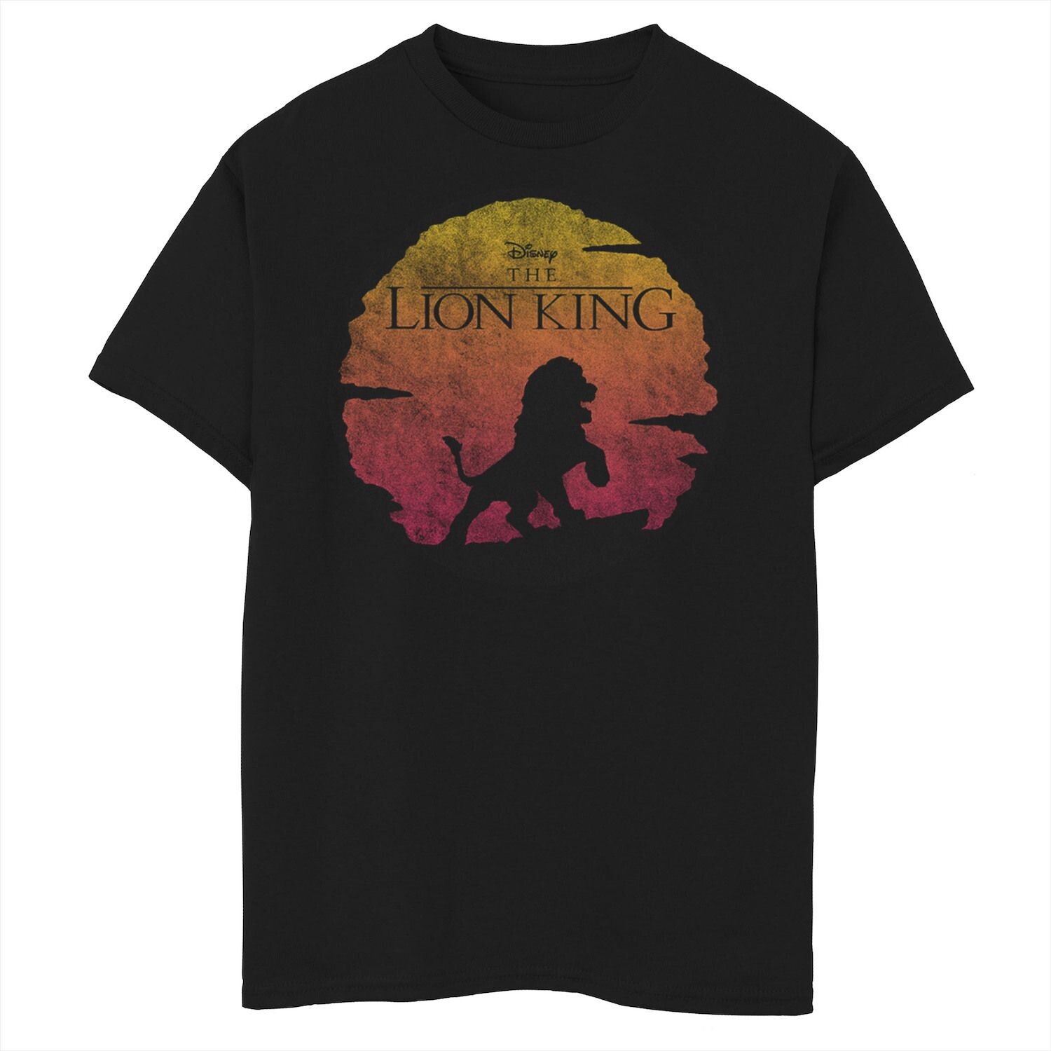 

Винтажная футболка с рисунком заката и логотипом Disney's The Lion King для мальчиков 8–20 лет Disney