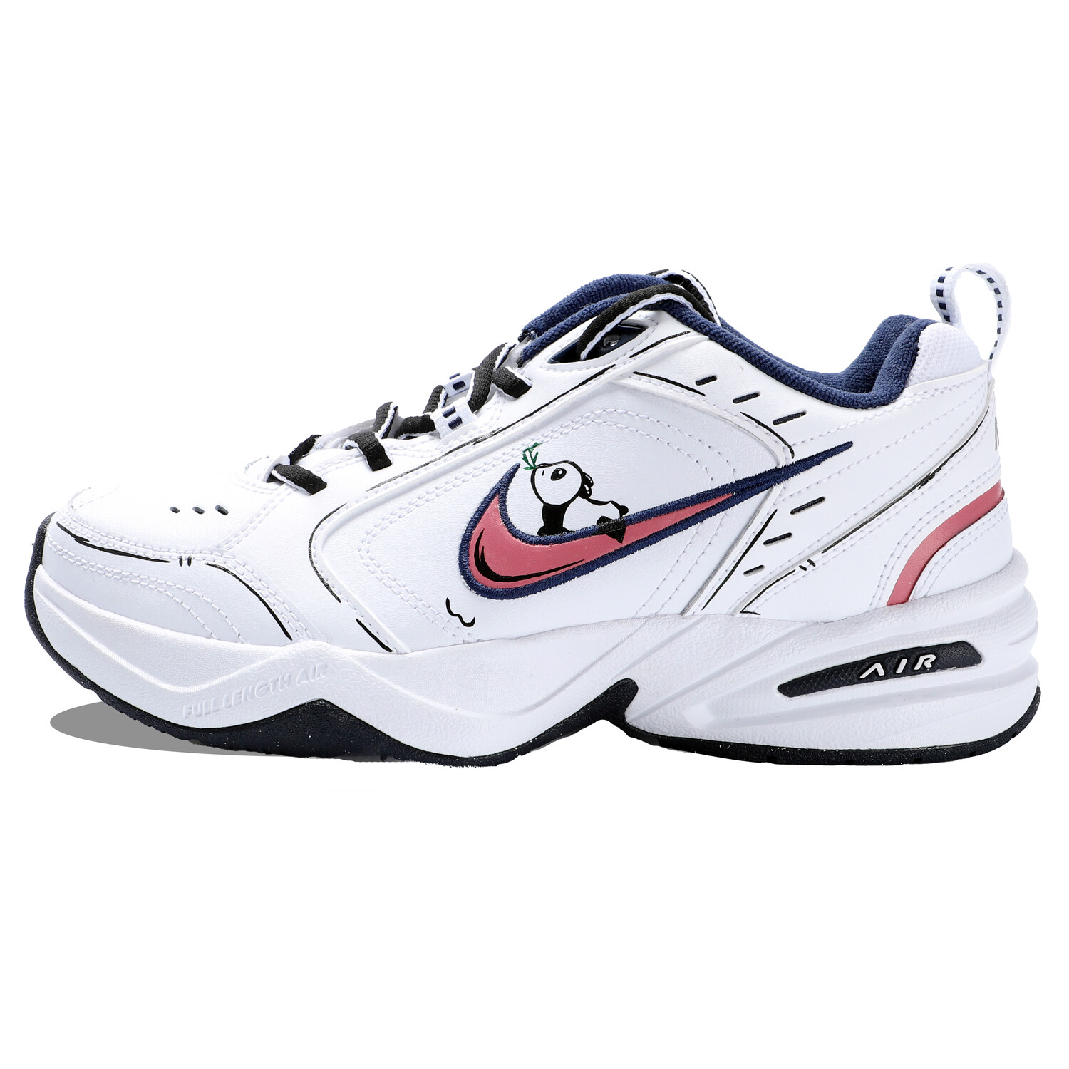 

Кроссовки Nike Air Monarch 4 Chunky Sneakers Unisex Low-top Pink/white/blue/black, белый