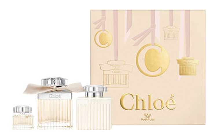 Chloé Набор духов Chloe Women's Body Lotion By The Same Name Eau De Parfum Lychee Little Blue Orchid из трех предметов — фото 2
