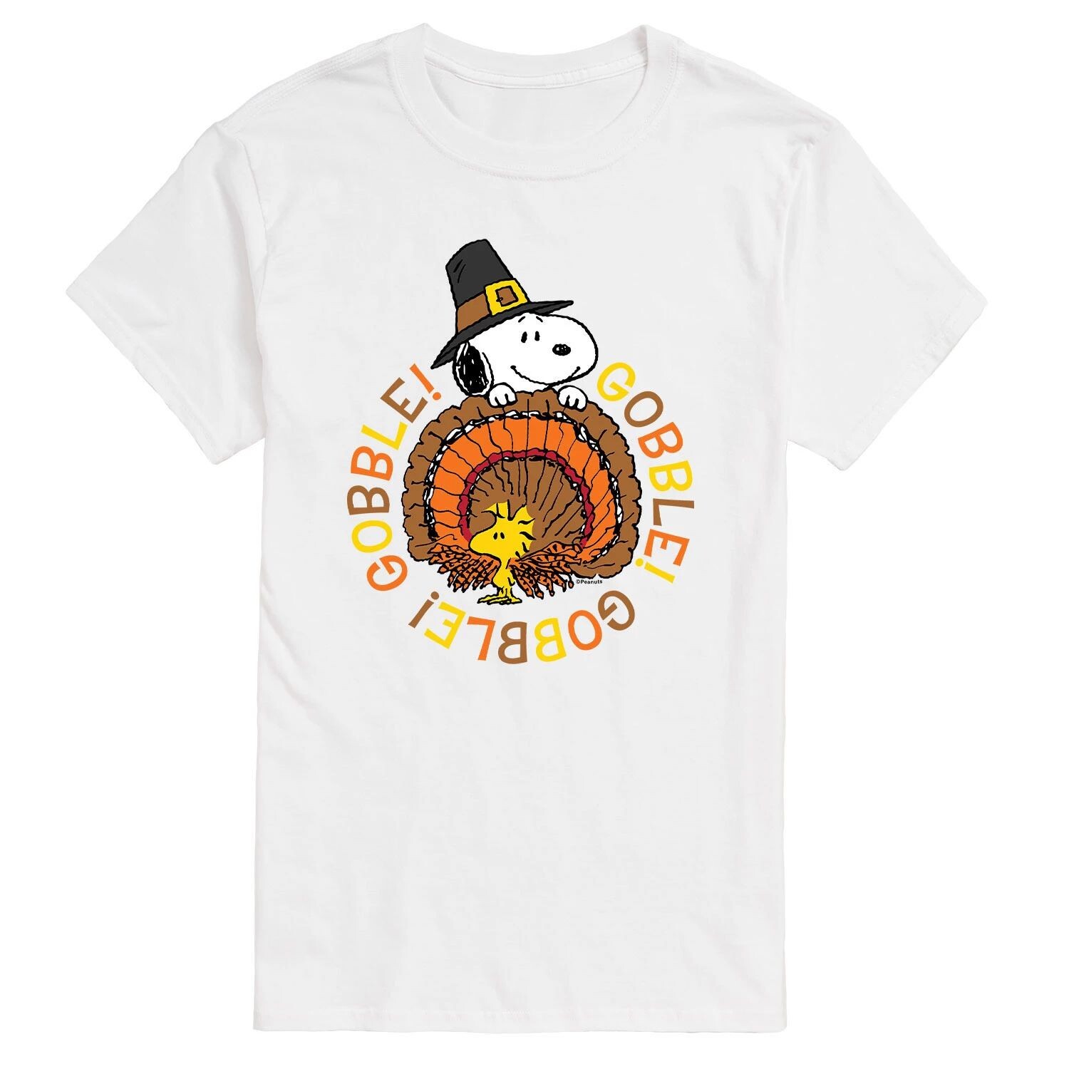 

Футболка Big & Tall Peanuts Gobble Gobble License, белый