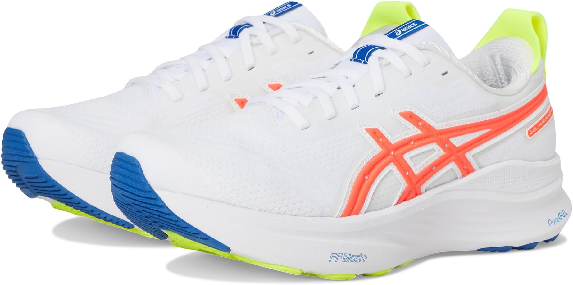 Кроссовки ASICS GEL-Kayano 32, цвет White/Flash Coral