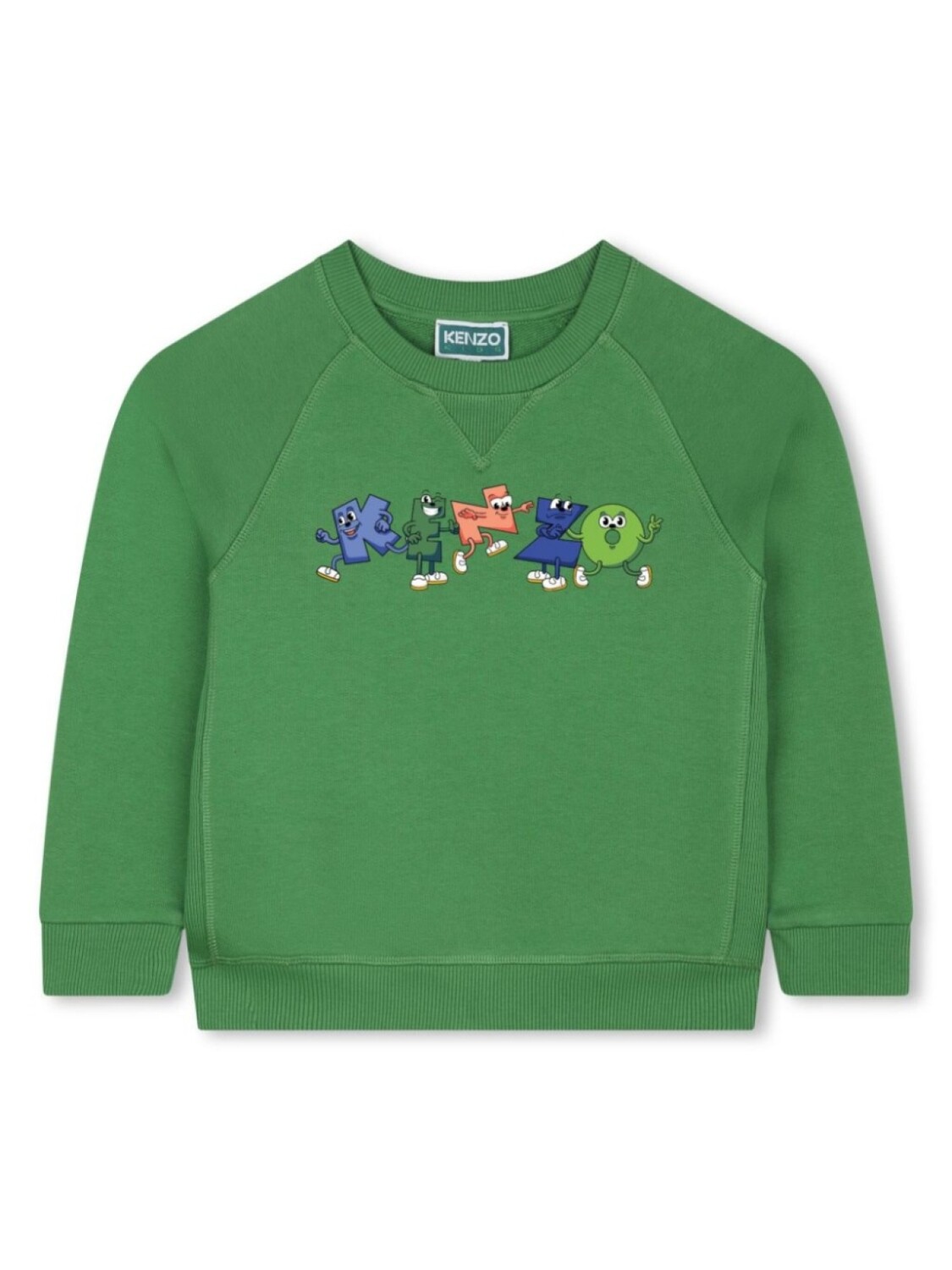 

Kenzo Kids толстовка с логотипом, зеленый