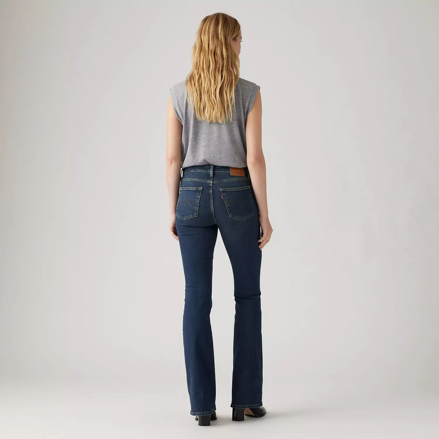 726 расклешенные женские джинсы с высокой посадкой Levi's, цвет Blue Swell - Dark Wash — фото 3