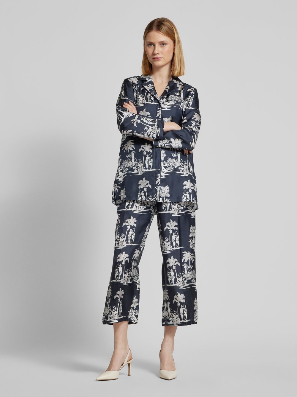 

Брюки прямого кроя со стрелками, модель «PAGLIE» Max Mara Studio
