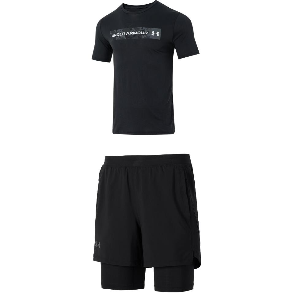 

Мужская повседневная спортивная одежда Under Armour, цвет Black
