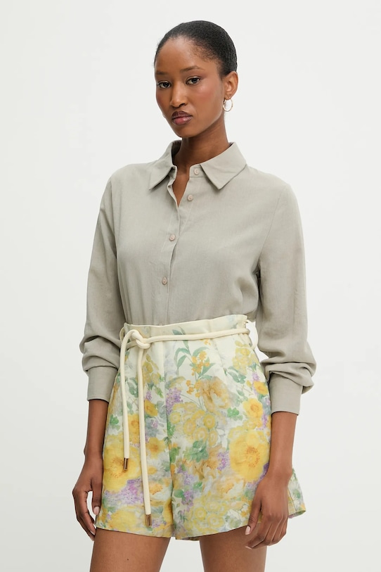 

Льняная рубашка Answear.Lab, бежевый