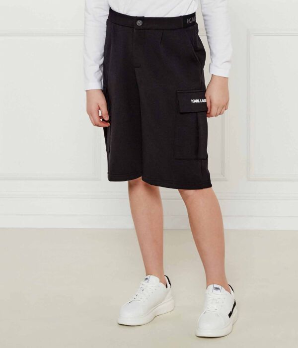 

Шорты Regular fit Karl Lagerfeld Kids, черный